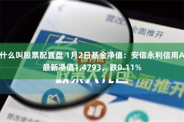 什么叫股票配置盘 1月2日基金净值：安信永利信用A最新净值1.4793，跌0.11%